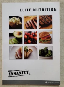 Insanity Fitness Program Elite Nutrition Guide Book By Beachbody - Book Only - Picture 1 of 5