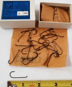 100 Partridge L2A size 2 Wet Fly Hooks Captain Hamilton Bend Fly Tying Hooks - Picture 1 of 3