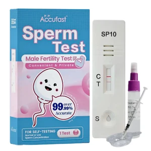 Kit de prueba de esperma de fertilidad masculina ACCUFAST con más del 99% de precisión recuento de espermatozoides prueba casera - Imagen 1 de 10