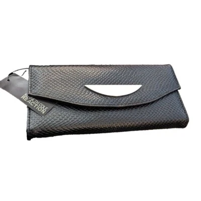 Kenneth Cole Reaction Bolso de Mano Mujer Cuero Negro Nuevo con Etiquetas Foto 1 de 4