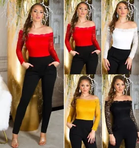 Damen Sexy Koucla Overall Partyoverall Jumpsuit mit Spitze Milax-Fashion - Bild 1 von 27