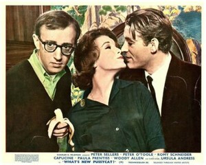 WHAT'S NEW PUSSYCAT Orig Lobby Card Peter Sellers Peter O'Toole Romy Schneider