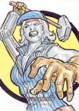 2018 Cryptozoic DC Bombshells Series 2 Sketch Card Razek Platinum