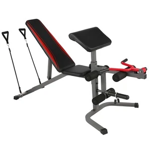 900LBS Adjustable Weight Bench with Preacher Curl Leg Extension for Full Body US - Picture 1 of 8