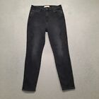 7 For All Mankind Luxe Vintage Aubrey Jeans Womens 28 Black High Rise 28X26