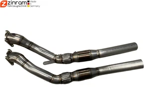"Tubos descendentes Zinram Audi RS4 B5 Ø76,1mm 3" acero inoxidable 200 celdas * - Imagen 1 de 1