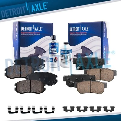 6pc Front Rear Brake Pad for Hyundai Elantra Sonata Tucson Kia Magentis Sportage — 第 1/4 张图片