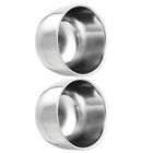  2 Pcs Shaving Soap Bowl Stainless Steel Man for Men Shave Cream Cup