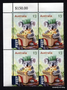 2024 Christmas Koala International ULC Value Block of Four Mint StampAustralia - Foto 1 di 1