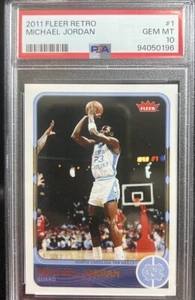 2011 FLEER RETRO #1 MICHAEL JORDAN PSA 10 - Picture 1 of 2