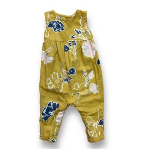 Niñas Carter Talla 6 Meses Mostaza Estampado Floral Sin Mangas Una Pieza - Imagen 1 de 2