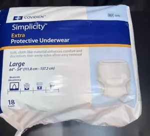 Covidien Simplicity Extra Schutzunterwäsche Große 44" x 54" 1845 18 Stück - Bild 1 von 6