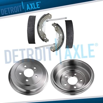 Rear Brake Drums and Brake Shoes for 2005 2006 2007 Chevrolet Malibu Drum Models - Image 1 of 4
