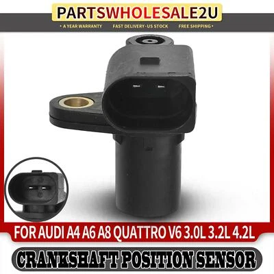Sensor de posición del cigüeñal del motor para Audi A4 A6 A8 Quattro 3.2L 4.2L 06E906433 Foto 1 de 4