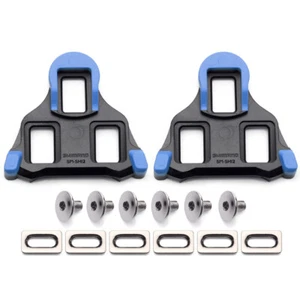 Shimano SPD SL Cleats SM-SH12 Fahrrad-Schuhplatten Bewegungsfreiheit -blau 2° DE - Bild 1 von 1