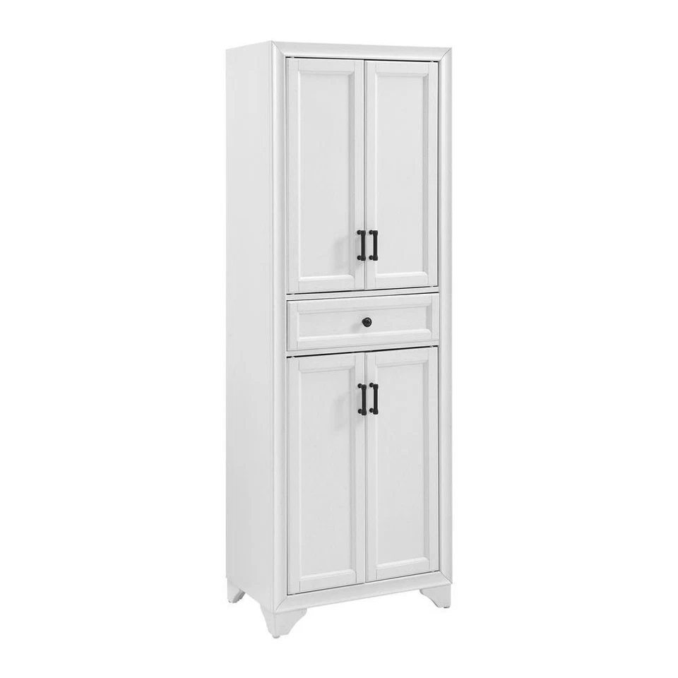 Crosley Furniture Tara Pantry Cabinet Distressed White