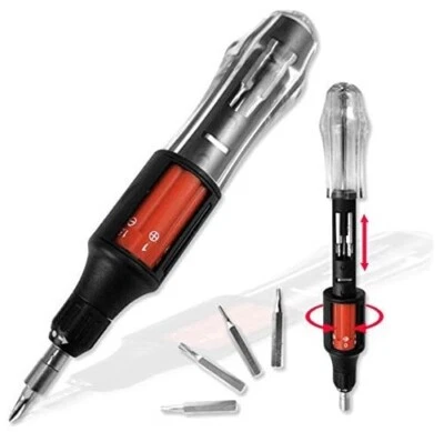10 in 1 Autoloading Heavy Duty Precision Screwdriver 3-Way Gearless Ratchet - Image 1 of 4