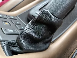 Ghetta freno a mano per Land Rover Discovery I/II 1995-2004 vera pelle - Foto 1 di 5