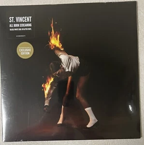 ST. VINCENT ALL BORN SCREAMING LP BLACK/WHITE EDGE SPLATTR VINYL RECORD - Picture 1 of 4