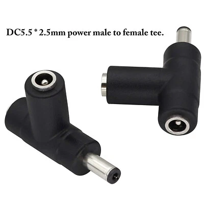 CCTV DC Power 5.5mm x 2.5mm Female to Male Female T Connector Adapter Converter - Image 1 of 4