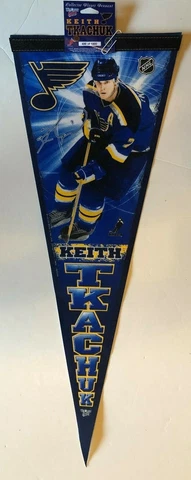 ST.LOUIS BLUES KEITH TKACHUK NHL HOCKEY AUTHENIC VINTAGE PLAYER PENNANT NEW MINT Cover