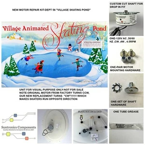 (E) DEPARTMENT 56 Animated Skating Pond- MOTOR- 120V AC -UNIT NOT FOR SALE - Picture 1 of 3