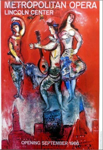Marc Chagall Lincoln Center Carmen Metropolitan Opera 1978 Poster 16 x 11 - Picture 1 of 1