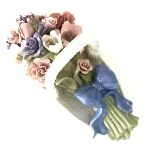 San Francisco Music Box & Gift Co_Anna Rosa_Musical Basket (w) Large Rose Buds - Picture 1 of 9