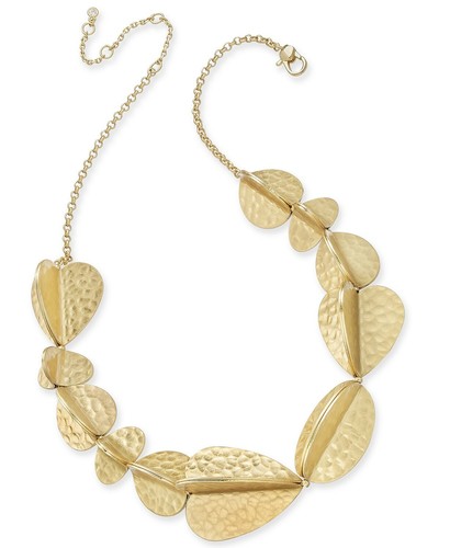 Collana Kate Spade New York collare con petali tono oro prolunga 16" + 3" prezzo al dettaglio consigliato $148