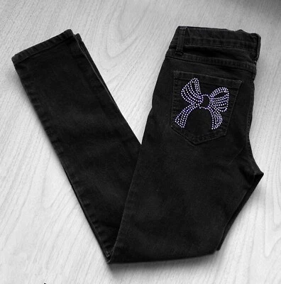 PANTALÓN ROCKERO JORDACHE NIÑAS PIERNA RECTA AJUSTADO TALLA 14 Estrás Elastizado Foto 1 de 4