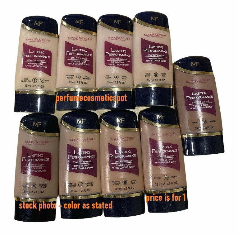 MAX FACTOR LASTING PERFORMANCE STAY PUT MAKEUP 1.2 OZ / 35 ml SELECT YOUR COLOR - Image 1 of 1