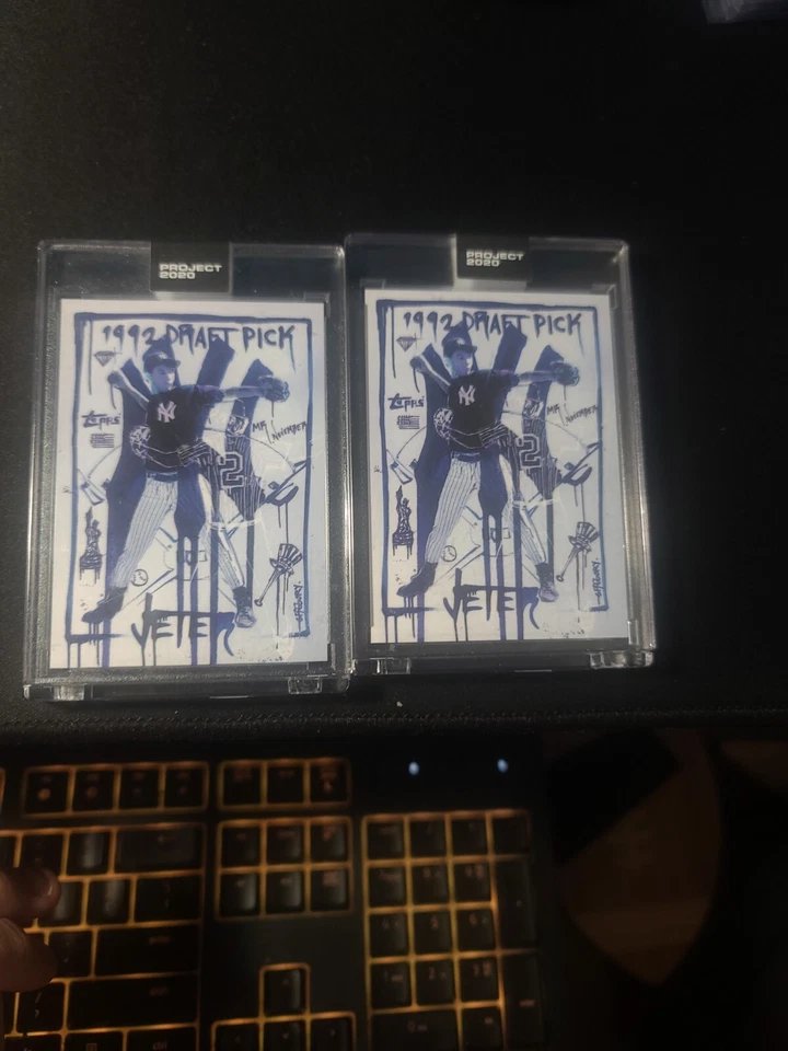 Derek Jeter 93 Topps Project 2020 Gregory Siff x2 - Image 1 of 3