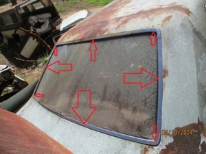 67 AMBASSADOR 4 DR EXTERIOR REAR WINDOW TRIM MOLDING AMC NO GLASS!! - Picture 1 of 6