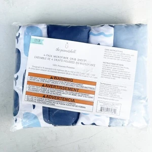 The Peanutshell Crib Sheets for Baby Boys or Girls, Neutral, Crib, Blue - Picture 1 of 10