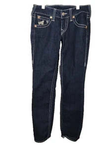 True Religion Women's Jeans Blue Boot Cut, Dark Blue, Size 28 - Picture 1 of 5