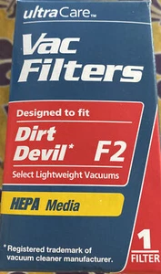 Paquete de 2 cajas de filtro Dirt Devil F2 dinamita de repuesto nuevo - Imagen 1 de 6