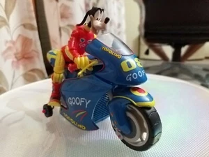 Rarissimo Pippo in Moto In Plastica Goofy Topolino alto 11Cm Da collezione - Imagen 1 de 7