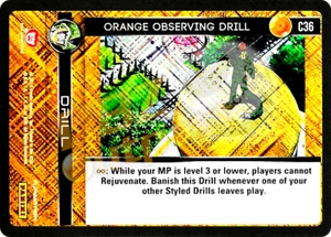 DBZ Dragon Ball Z TCG Panini Perfection C36 Orange Observing Drill Foil - Picture 1 of 1