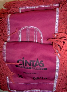3 Used & Clean Dust Mop REPLACEMENT HEADS RED head 36" Dustmop Looped Cintas 36 - Picture 1 of 8