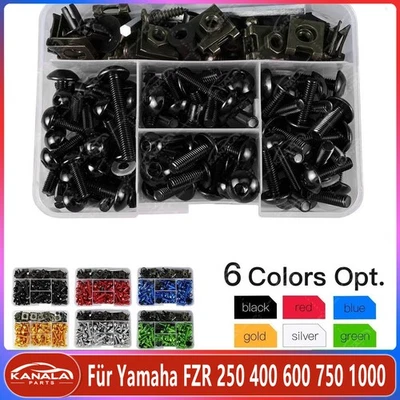 177X Für Yamaha FZR 400 600 750 1000 Motorrad Zubehör Verkleidung Schrauben Kit - Bild 1 von 4