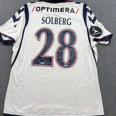 Camiseta de fútbol Aarhus GF 2012 2013 Home Solberg #28 talla L edición del partido Hummel Foto 1 de 4