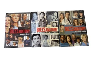 Greys Anatomy Seasons 1, 2,3 (DVD, Set)  Box Set Television Show TV Doctors Love - Picture 1 of 10