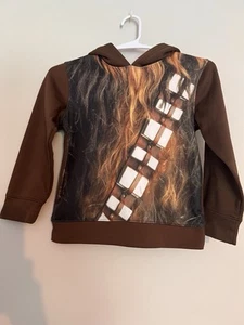 Boys Hoodie Star Wars Sweatshirt From Kohl’s Size 5/6 Chewbacca - Picture 1 of 5