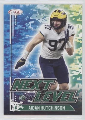 2022 SAGE High Series Next Level Green Aidan Hutchinson #90 Rookie RC - Image 1 of 2