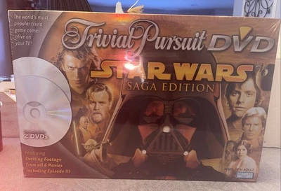 Sealed NEW Trivial Pursuit DVD Star Wars Saga Edition Board Game - Image 1 of 3