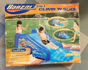 New Backyard Swimming Pool 3-N-1 Inflatable Super Slide For Kids - Picture 1 of 8