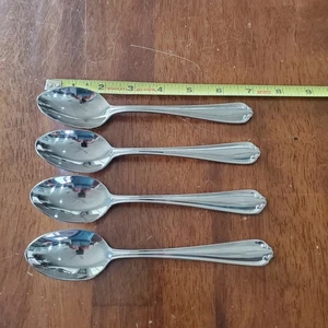 Gorham Galleria 18/8 Besteck Edelstahl glänzend 4 Suppenlöffel 6 7'8" - Bild 1 von 7