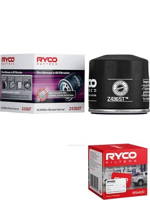 Ryco Syntec Oil Filter Z436ST + Service Stickers fits Nissan Almera 1.5 N17 i - image 1 of 4