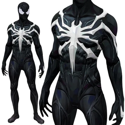 Nuevo Venom Spider-Man Zentai Mono Spiderman Disfraz Juegos con disfraces Accesorios de Halloween Foto 1 de 4