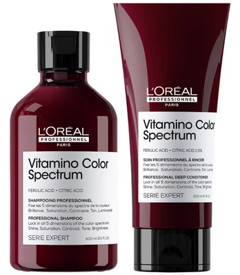 L'Oreal Professionell Vitamino Farbe Spectrum Shampoo 300ml & Haarspülung 200ml - Bild 1 von 4